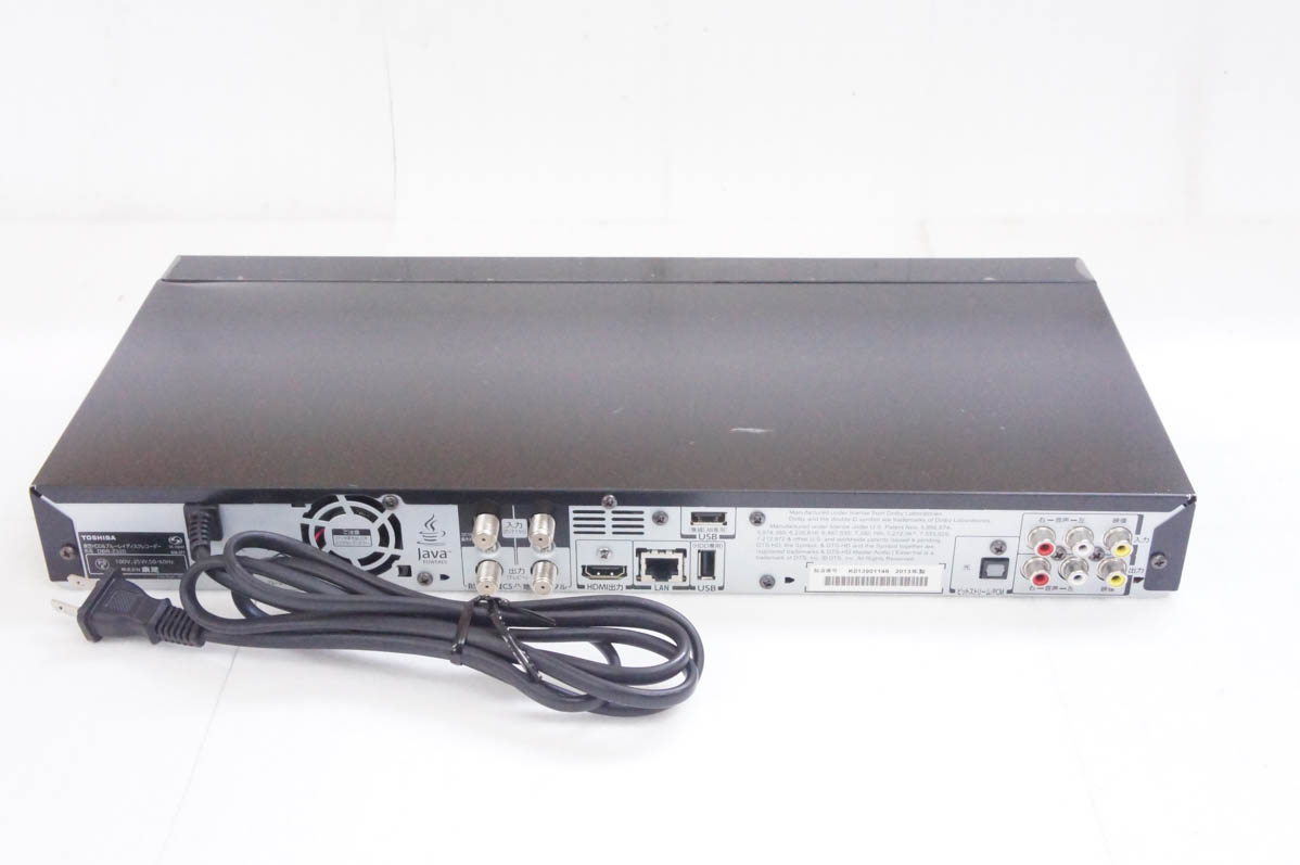中古 東芝TOSHIBA ブルーレイレコーダー Wチューナー レグザブルーレイ