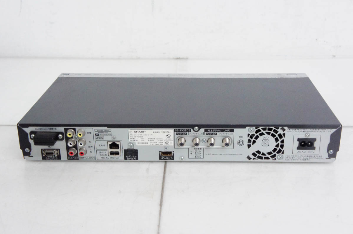 SHARP BD-W1600 Blu-rayレコーダー HDD1TB SHARP BD-W1600 ブルーレイレコーダー 1TB - メルカリ