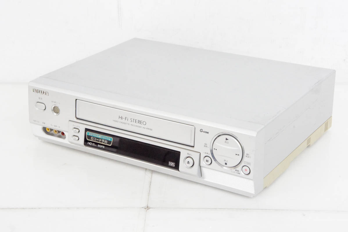 中古 C aiwaアイワ ビデオカセットレコーダー HV-FR100 VHSビデオデッキ｜snet-shop