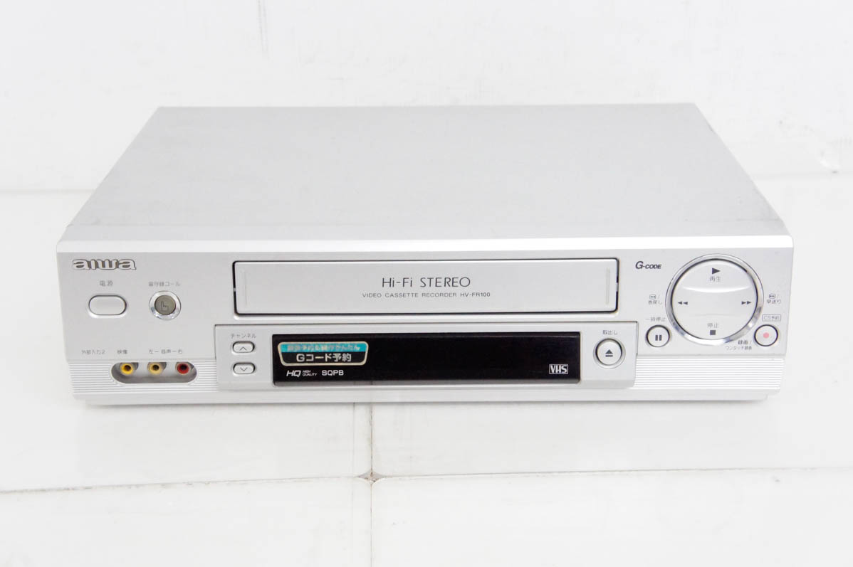 中古 C aiwaアイワ ビデオカセットレコーダー HV-FR100 VHSビデオデッキ｜snet-shop｜02
