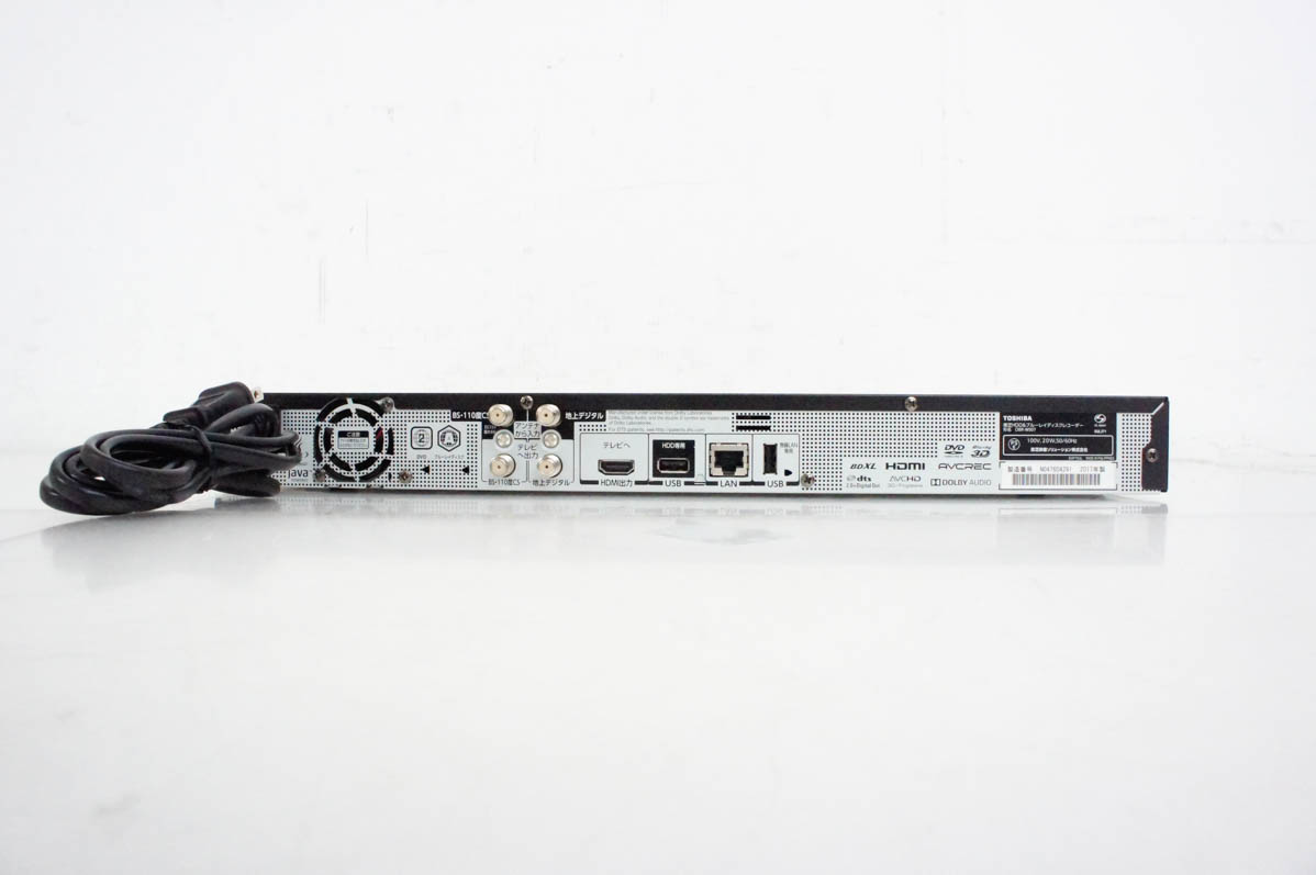 BDレコーダー TOSHIBA REGZA DBR-W507 中古動作品 中古 東芝TOSHIBA ブルーレイレコーダー DBR-W507 Wチューナー