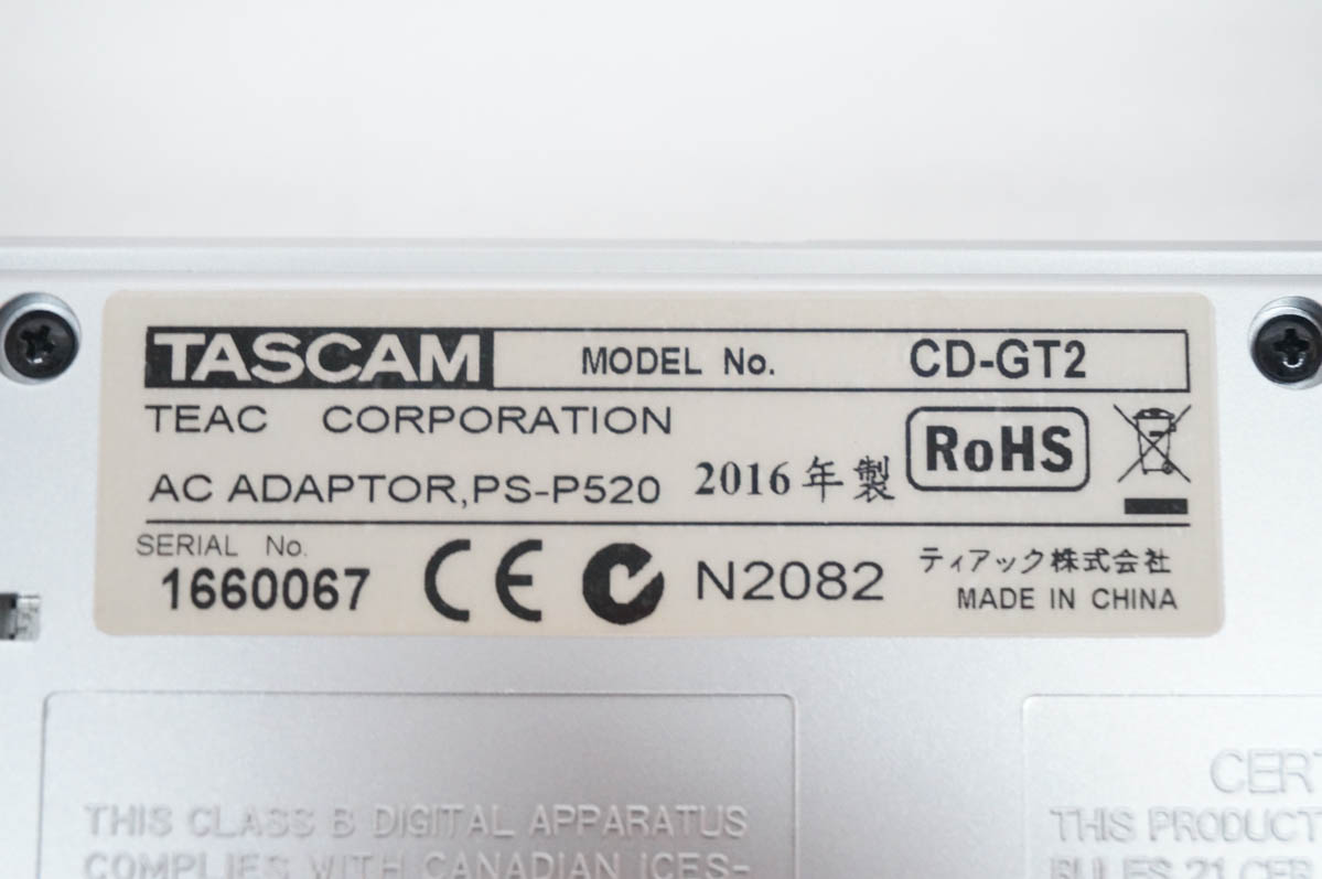 中古 TASCAMタスカム ポータブルCDギタートレーナー CD-GT2 : エス