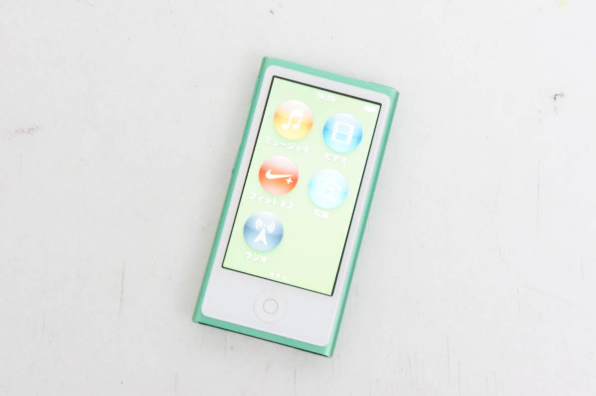 中古 C Appleアップル 第7世代 iPod nano 16GB グリーン MD478J : エス
