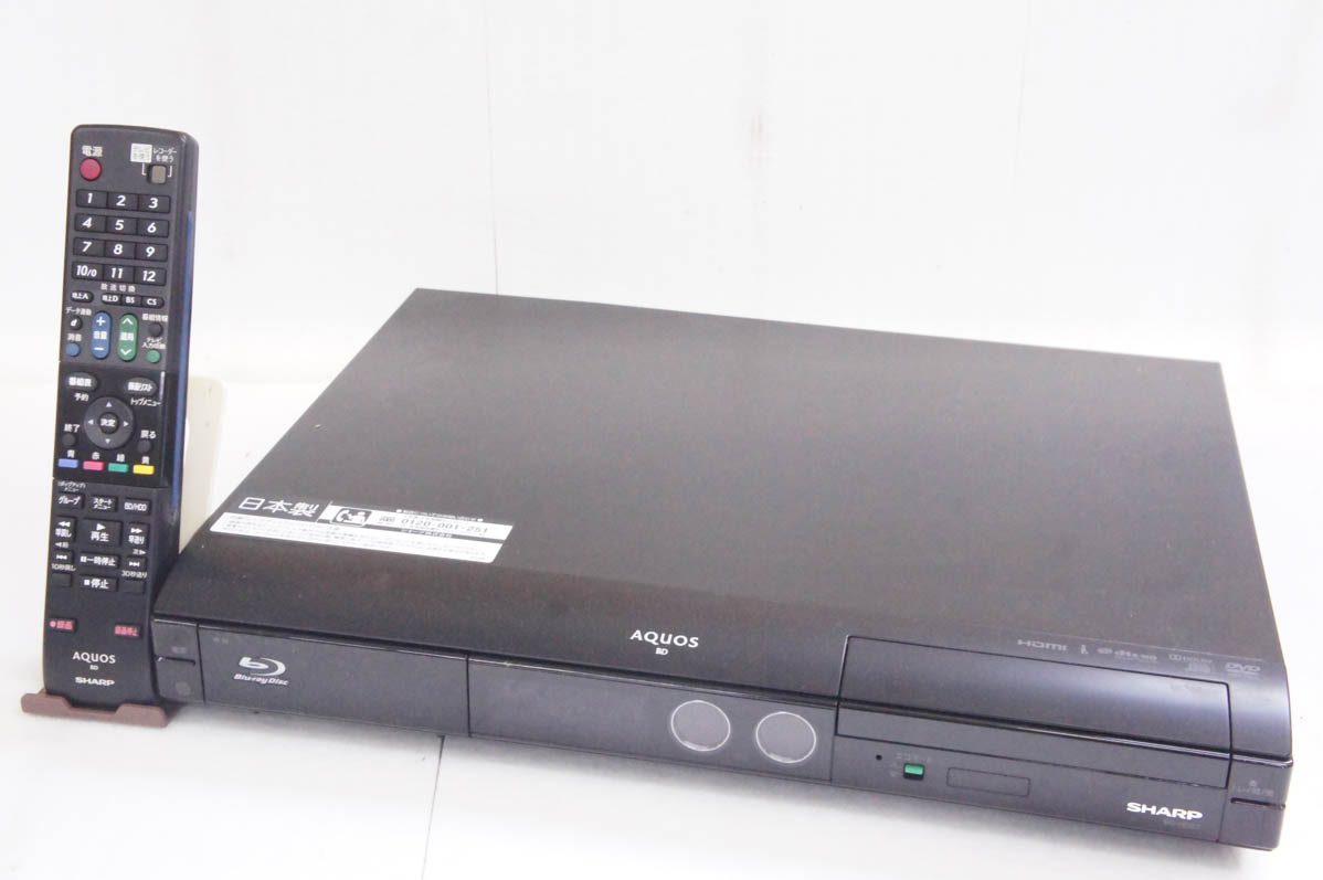 中古 SHARPシャープ ブルーレイディスクレコーダー AQUOSアクオス
