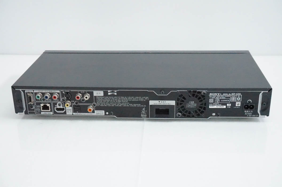 中古 SONYソニー ブルーレイディスクプレーヤー BDP-S350 BDプレーヤー
