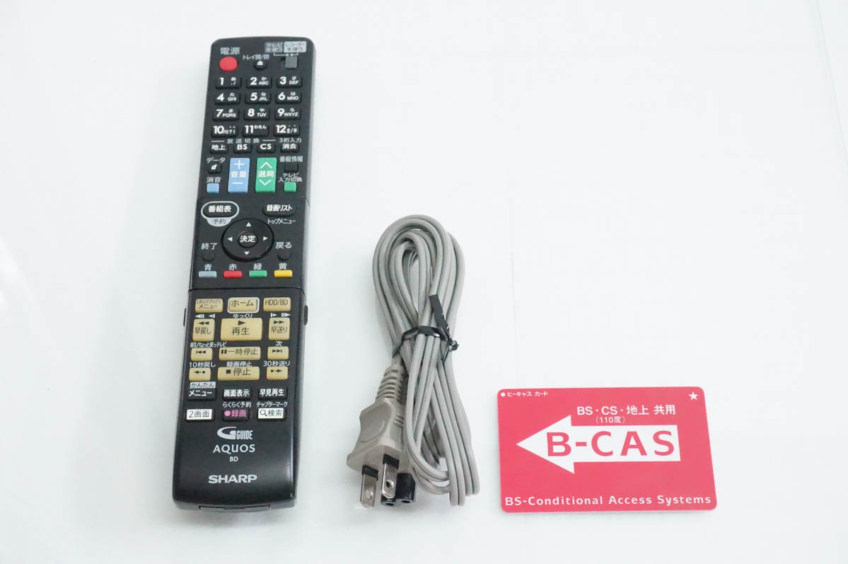 中古 SHARPシャープ ブルーレイディスクレコーダー AQUOSアクオス