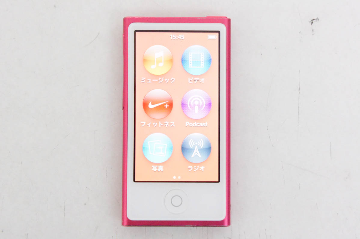 中古 Appleアップル 第7世代 iPod nano 16GB ピンク MD475J : エス