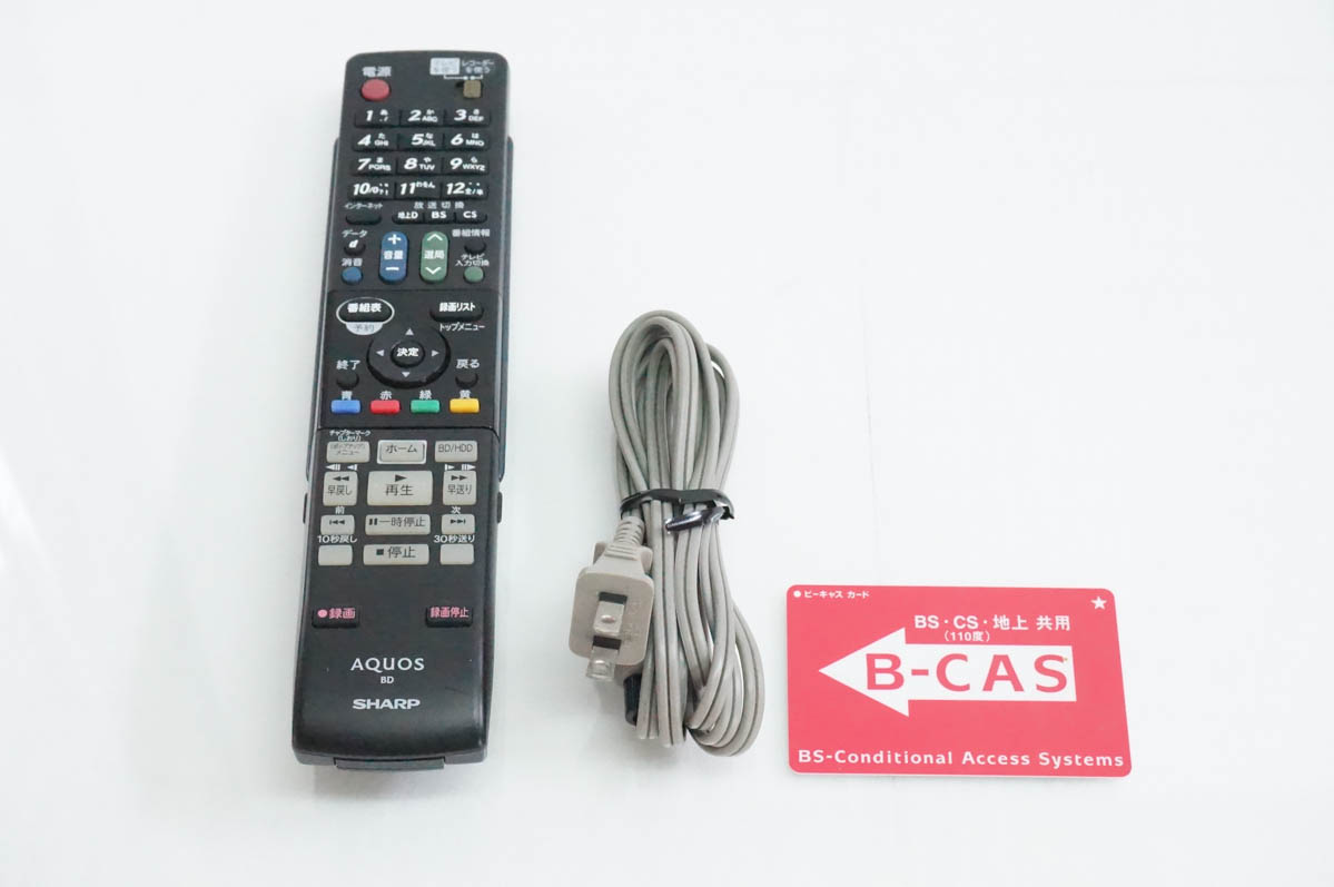中古 SHARPシャープ ブルーレイディスクレコーダー AQUOSアクオス