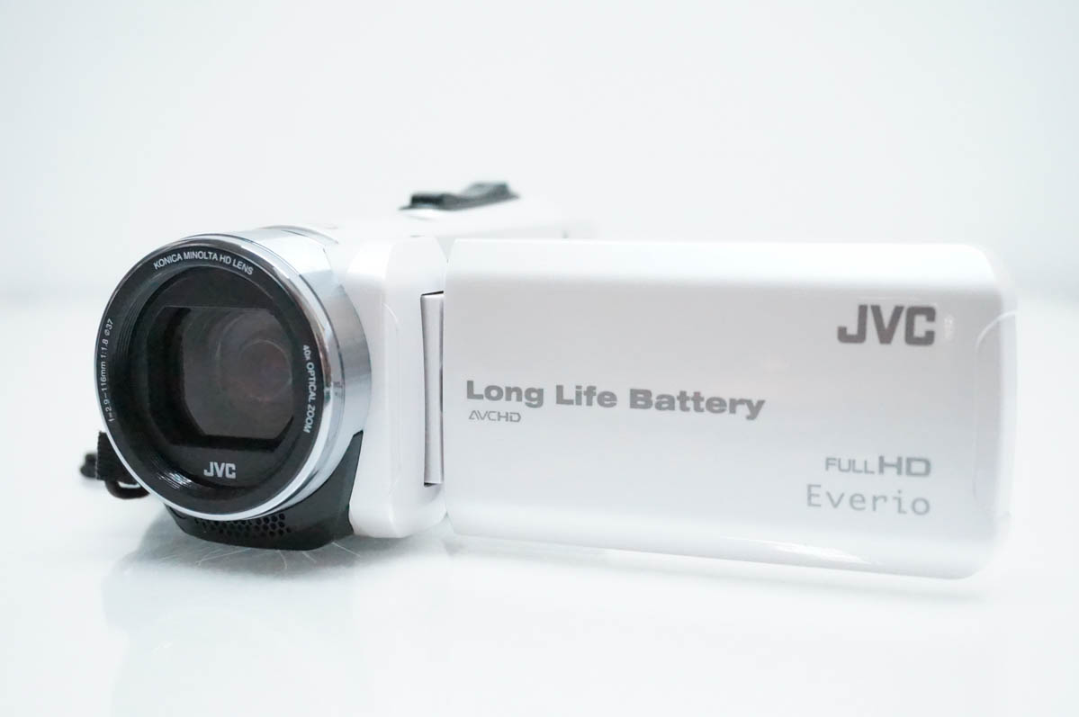 中古 JVC Victorビクター Everioエブリオ ハイビジョンメモリービデオカメラ GZ-F200 32GB内蔵メモリー 耐衝撃 耐低温