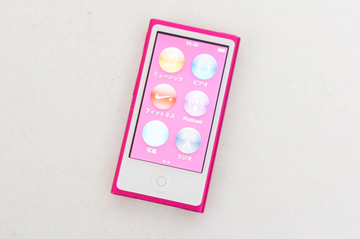 中古 Appleアップル 第7世代 iPod nano 16GB ピンク MKMV2J｜snet-shop