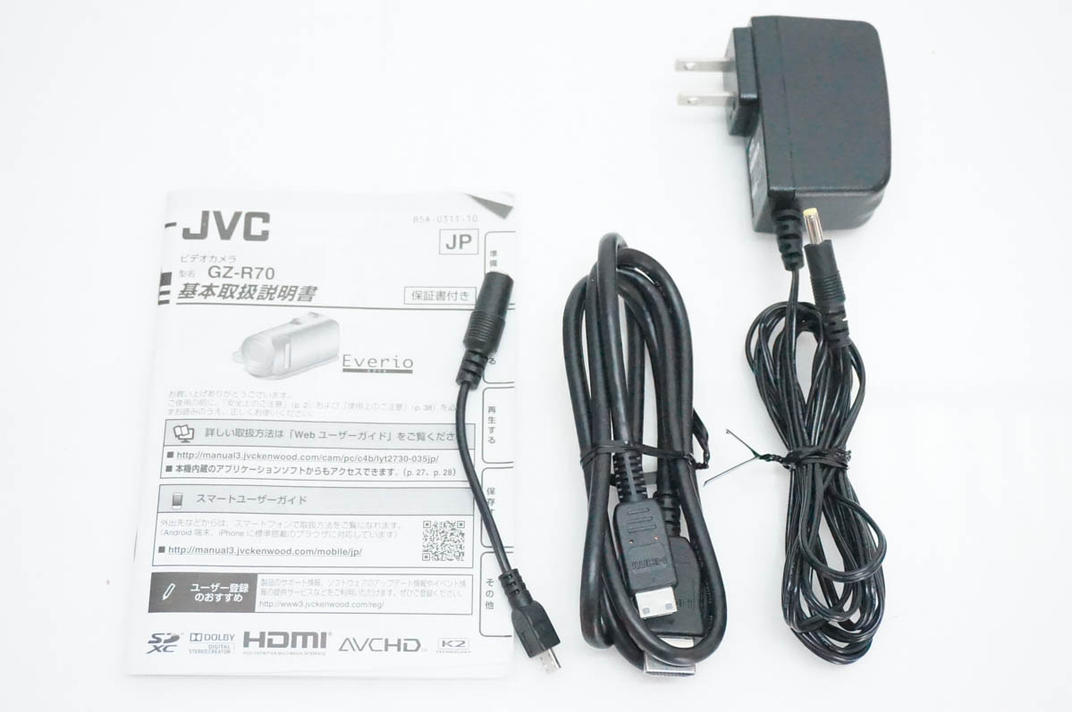 中古 JVC Everioエブリオ GZ-R70-A ハイビジョンメモリームービー 32GB