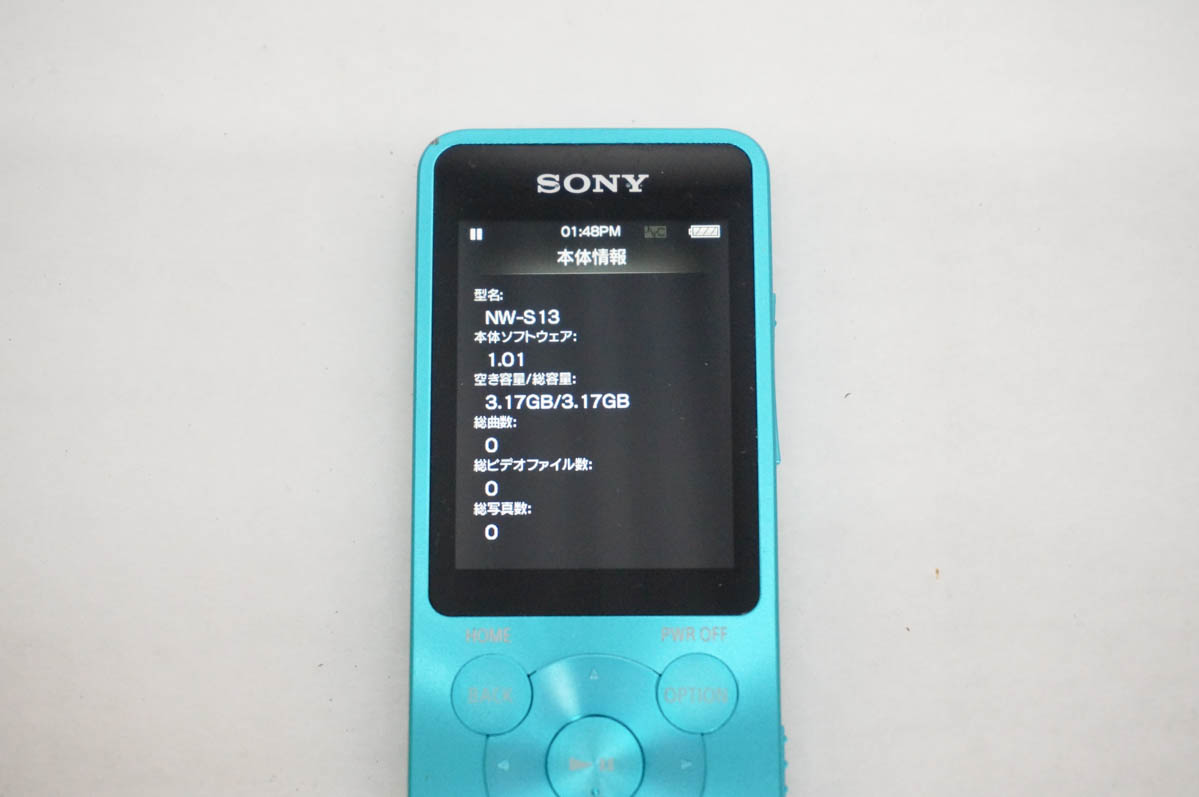中古 SONYソニー WALKMANウォークマン Sシリーズ 4GB NW-S13 メモリー