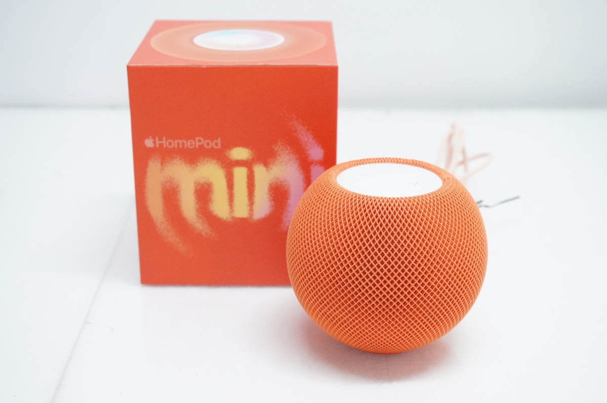中古 Appleアップル スマートスピーカー HomePod mini オレンジ MJ2D3J