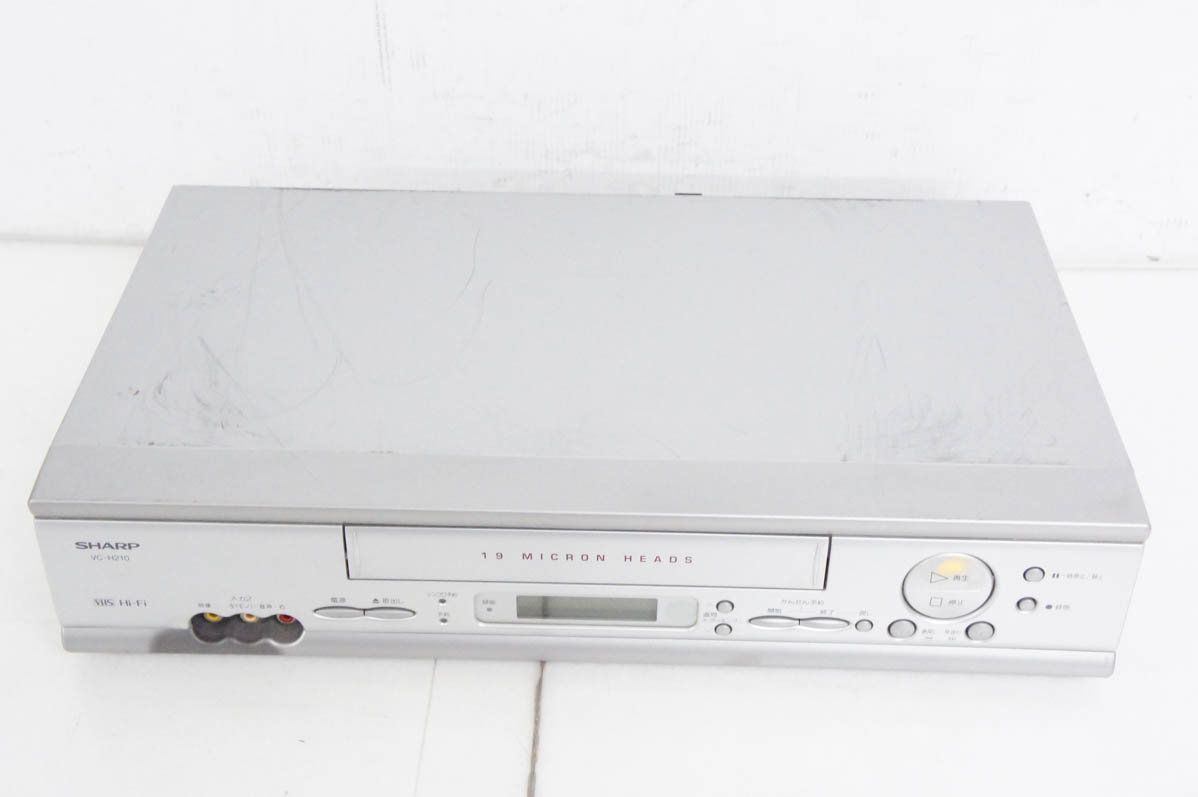 シャープ VHSビデオデッキ　VC-H210(中古品) 中古 SHARPシャープ ビデオカセットレコーダー VHSビデオデッキ VC