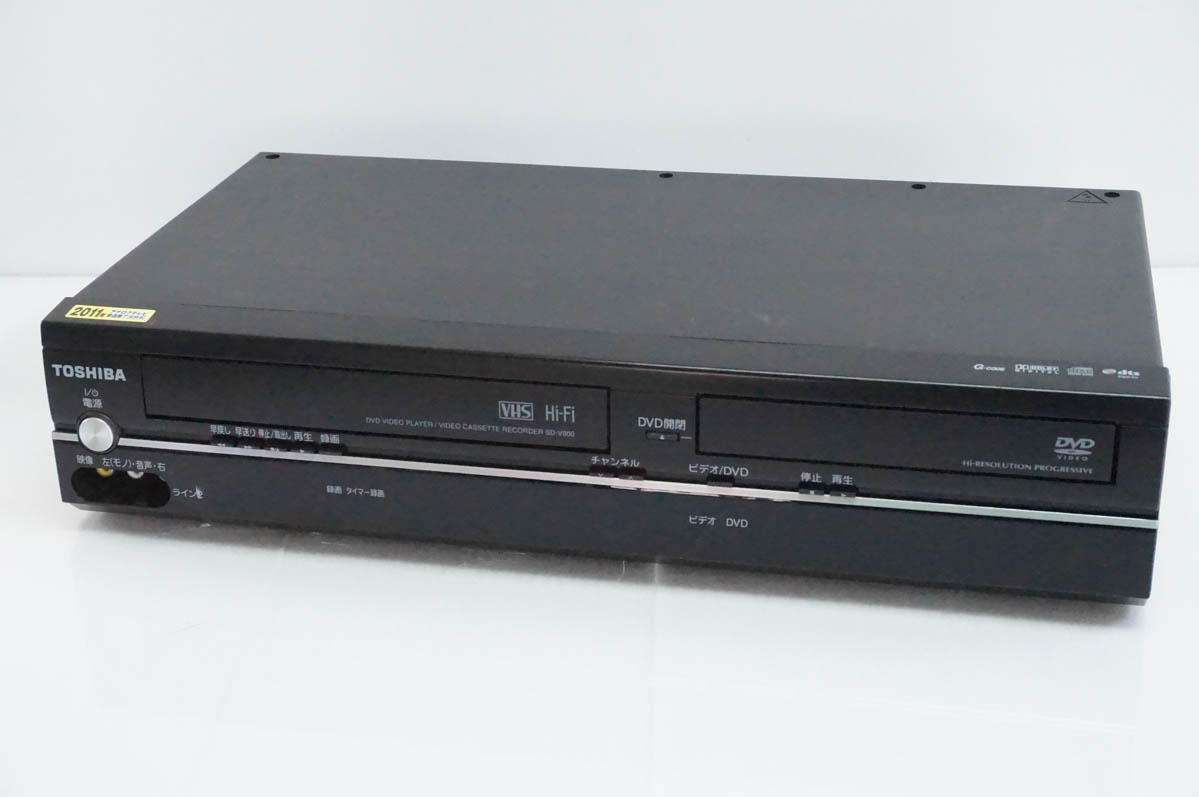 ＊【美品・動作品】東芝 TOSHIBA SD-V800 VHS ビデオデッキ 東芝VTR一体型DVDビデオプレーヤー レア 中古 東芝TOSHIBA VTR一体型DVDビデオプレーヤー DVDプレーヤー一体型