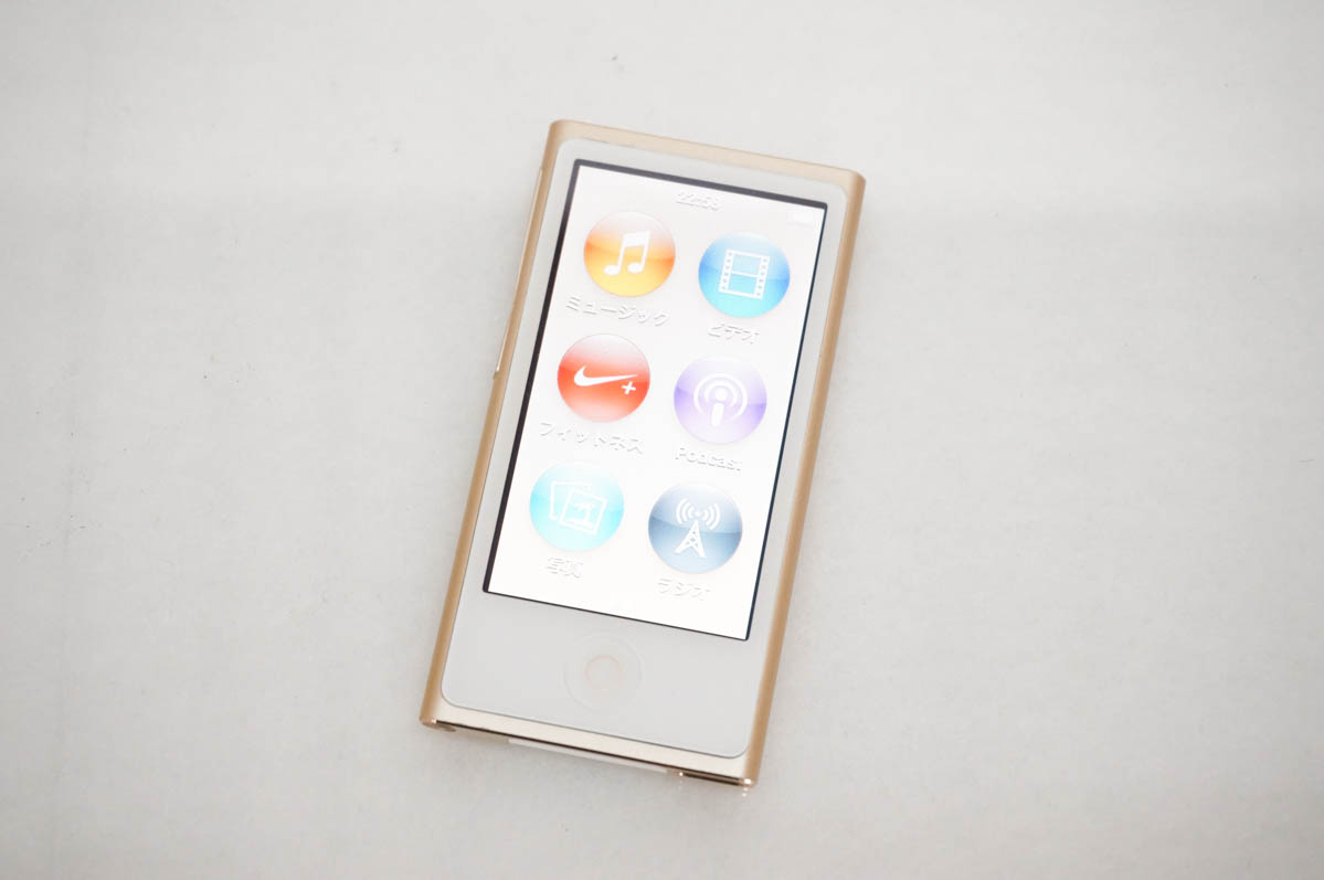 iPod NANO 第7世代　16GB Gold A1446 MKMX2J/A 中古 Appleアップル 第7世代 iPod nano 16GB ゴールド MKMX2J : エス