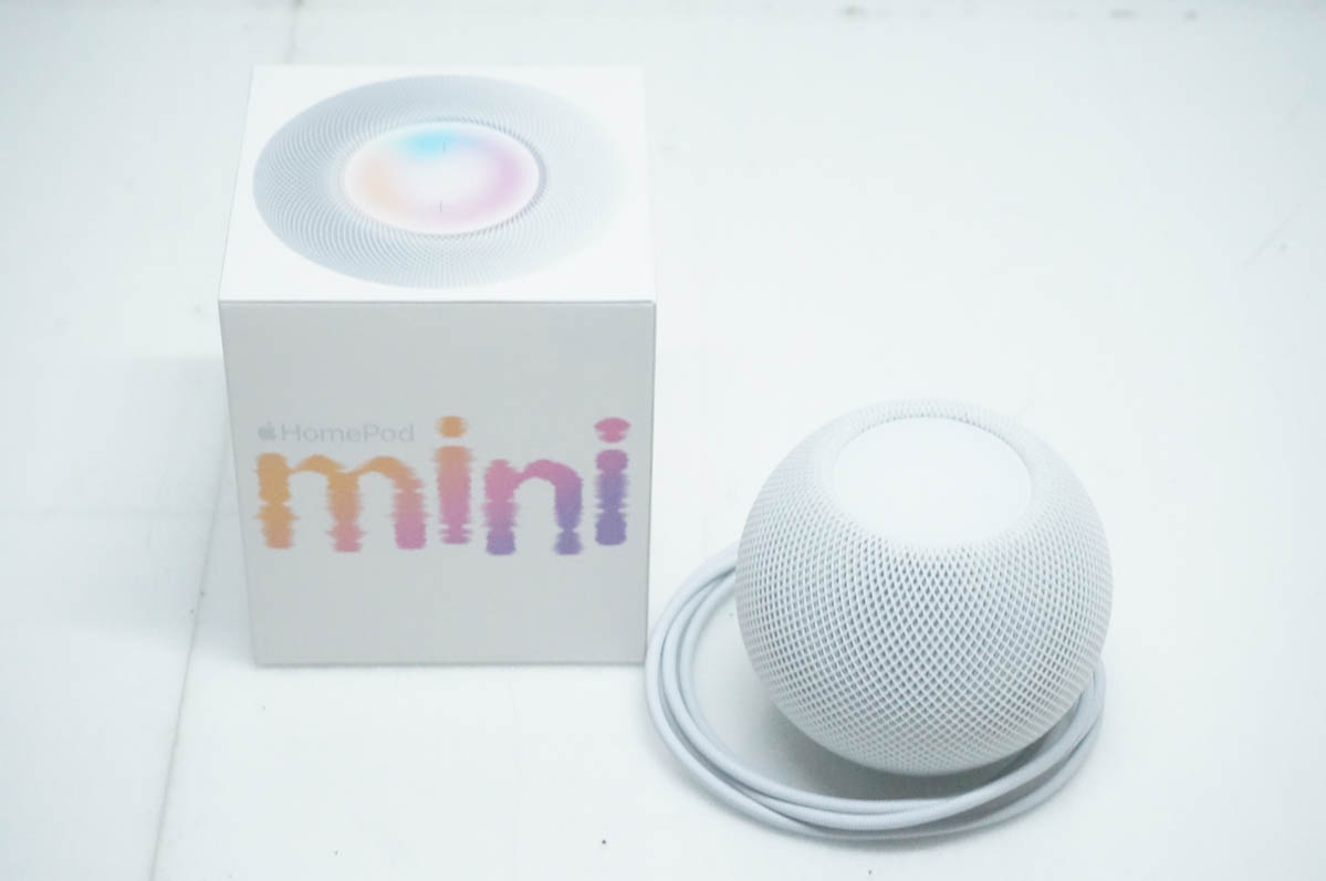 中古 Appleアップル スマートスピーカー HomePod mini ホワイト MY5H2J