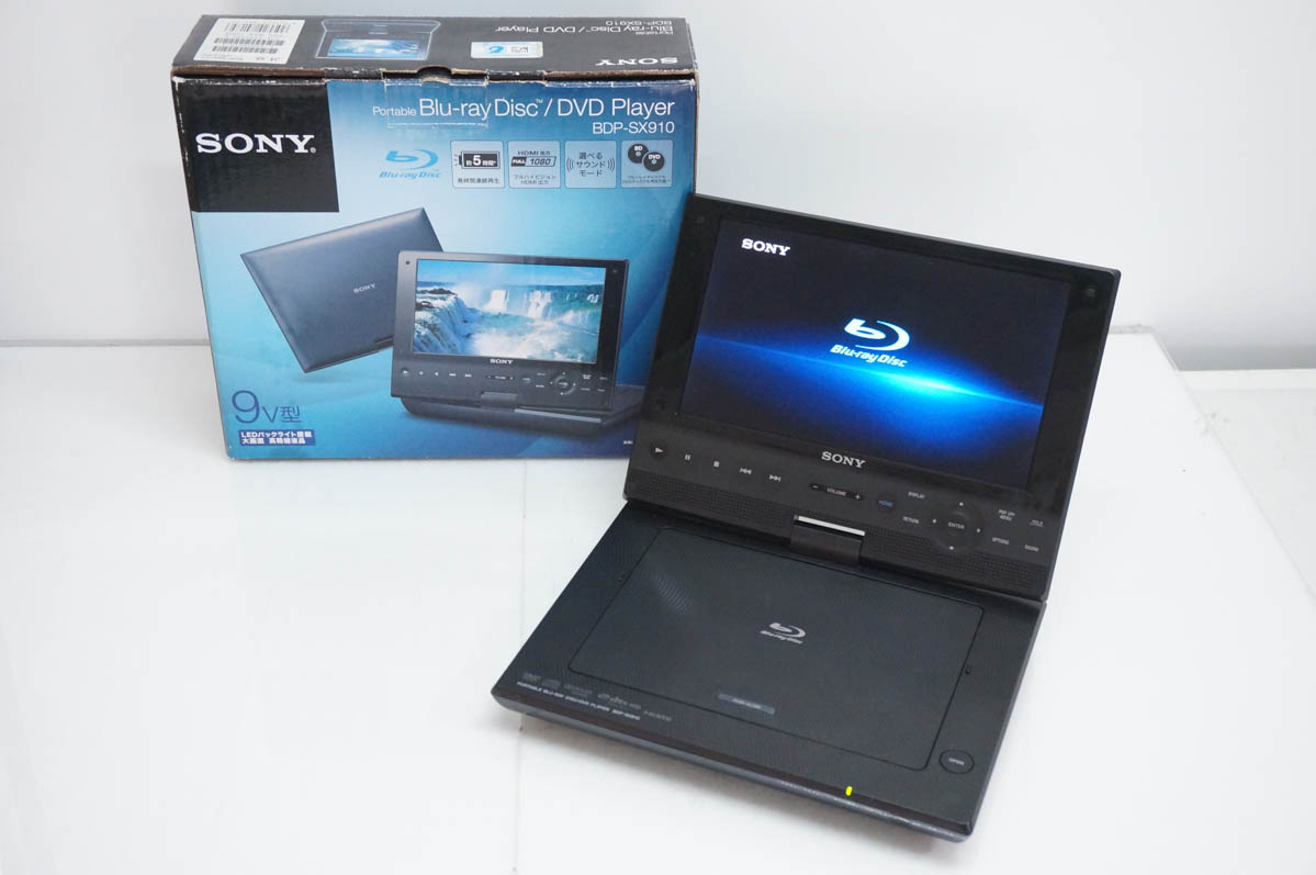 【中古】SONY Blu-ray/DVD プレーヤー BDP-SX910動作品 中古 SONYソニー ポータブルブルーレイディスク/DVDプレーヤー BDP