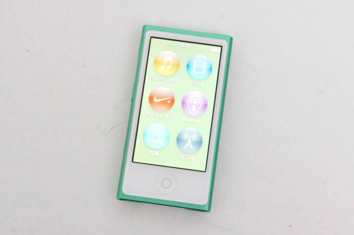 中古 Appleアップル 第7世代 iPod nano 16GB グリーン MD478J｜snet-shop