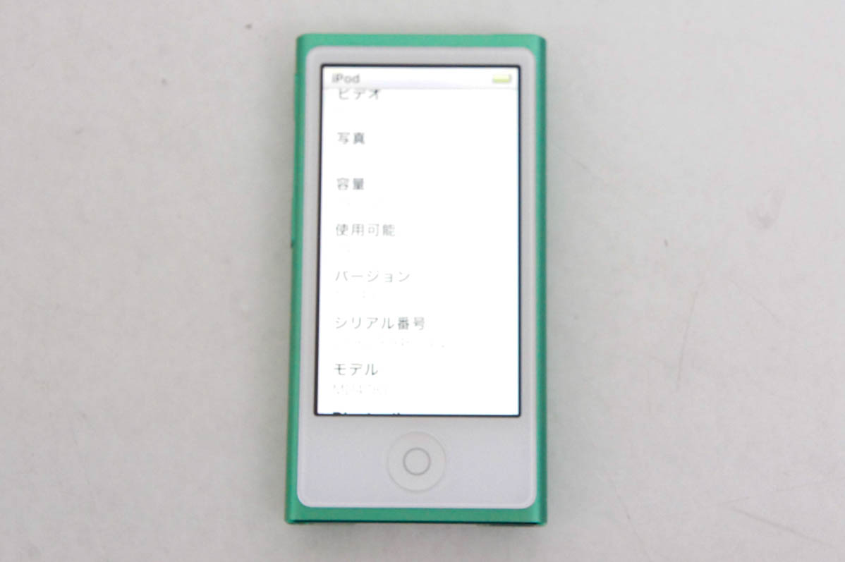 中古 Appleアップル 第7世代 iPod nano 16GB グリーン MD478J｜snet-shop｜02