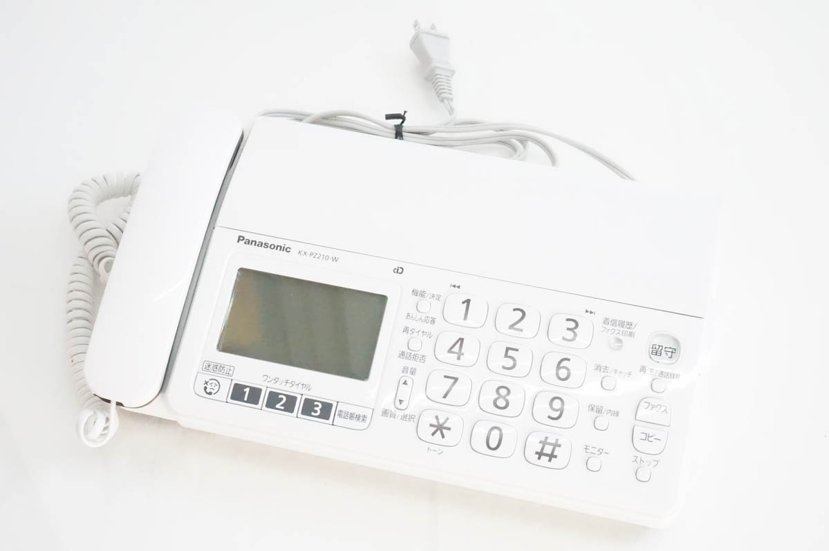 中古 Panasonicパナソニック 普通紙ファックス おたっくす KX-PZ210 親 
