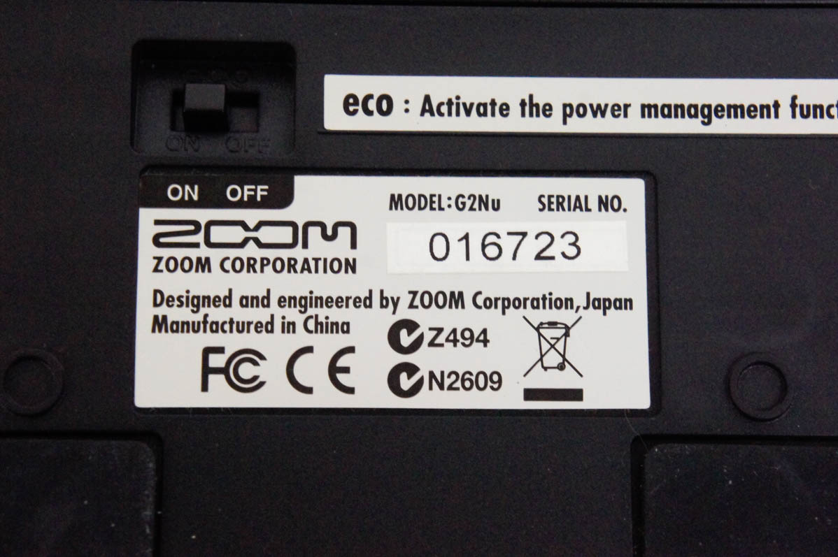 中古 ZOOMズーム ギター用マルチエフェクターオーディオ