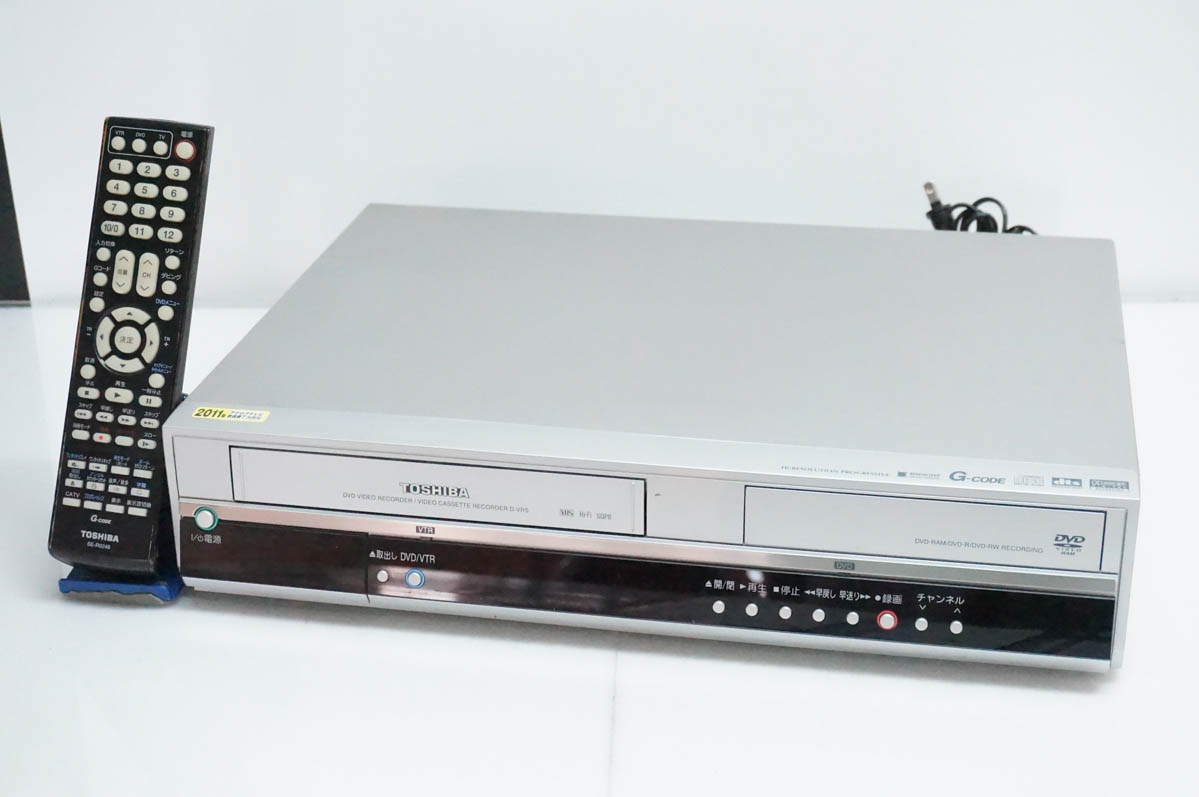 【動作品】東芝 一体型DVDビデオプレーヤー VHSビデオデッキ D-VR5 中古 東芝TOSHIBA VTR一体型DVDビデオプレーヤー DVDプレーヤー一体型