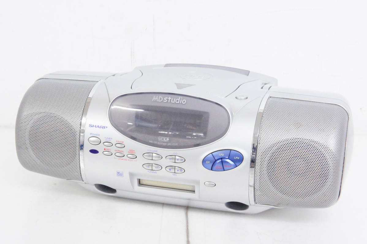 【週末セール！希少！】SHARP シャープ　MD/CDシステム　MD-F220 Amazon | SHARP MD/CDシステム MD-F220-S | シャープ(SHARP