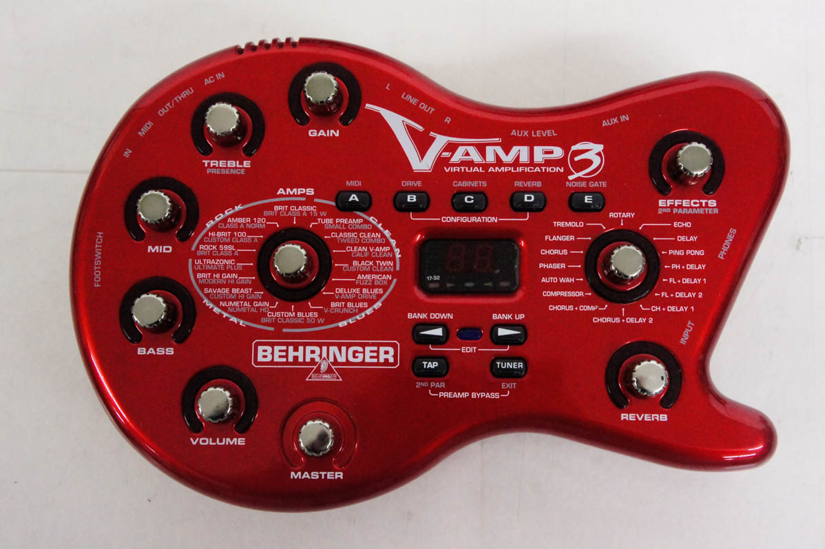中古 BEHRINGERベリンガー ギターアンプシミュレーター V-AMP3 マルチ