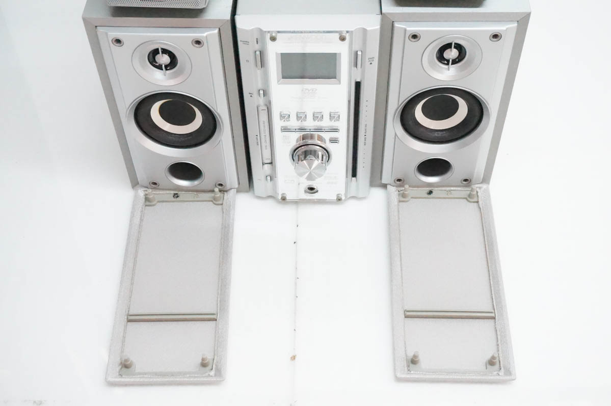 中古 KENWOODケンウッド コンパクトHi-Fiシステム DVD／CD／MD／ラジオ