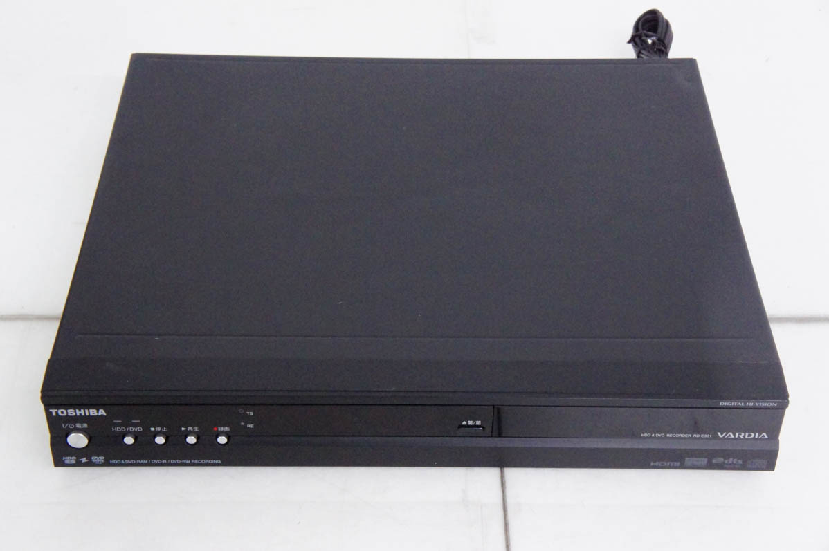 中古 東芝 DVDレコーダー HDD300GB内蔵 DVD-RAM/-R/-RW/-R DL 地上/BS