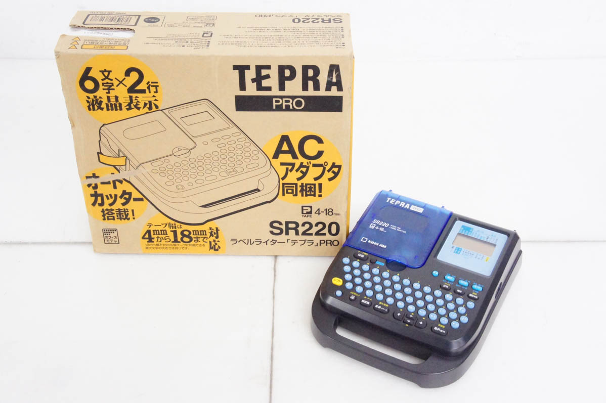 テプラ  SR220 本体　未使用　キングジム Amazon.co.jp: KING JIM ラベルライター テプラPro SR220