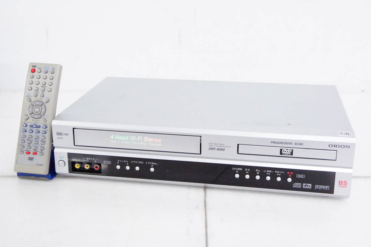 【中古】ORIONオリオン DVDプレーヤー一体型VHSビデオデッキ DBF-8000 中古 ORIONオリオン DVDプレーヤー一体型VHSビデオデッキ DBF