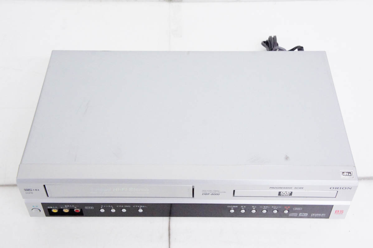 【中古】ORIONオリオン DVDプレーヤー一体型VHSビデオデッキ DBF-8000 中古 ORIONオリオン DVDプレーヤー一体型VHSビデオデッキ DBF