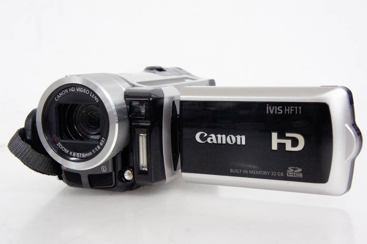 中古 Canonキヤノン HDデジタルビデオカメラ メモリータイプ iVIS HF11 32GB