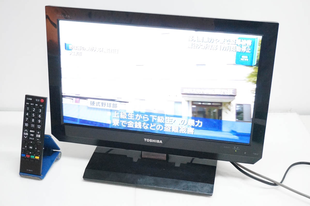 中古 東芝TOSHIBA REGZA 19V型 地上デジタル液晶テレビ 19A2(K)