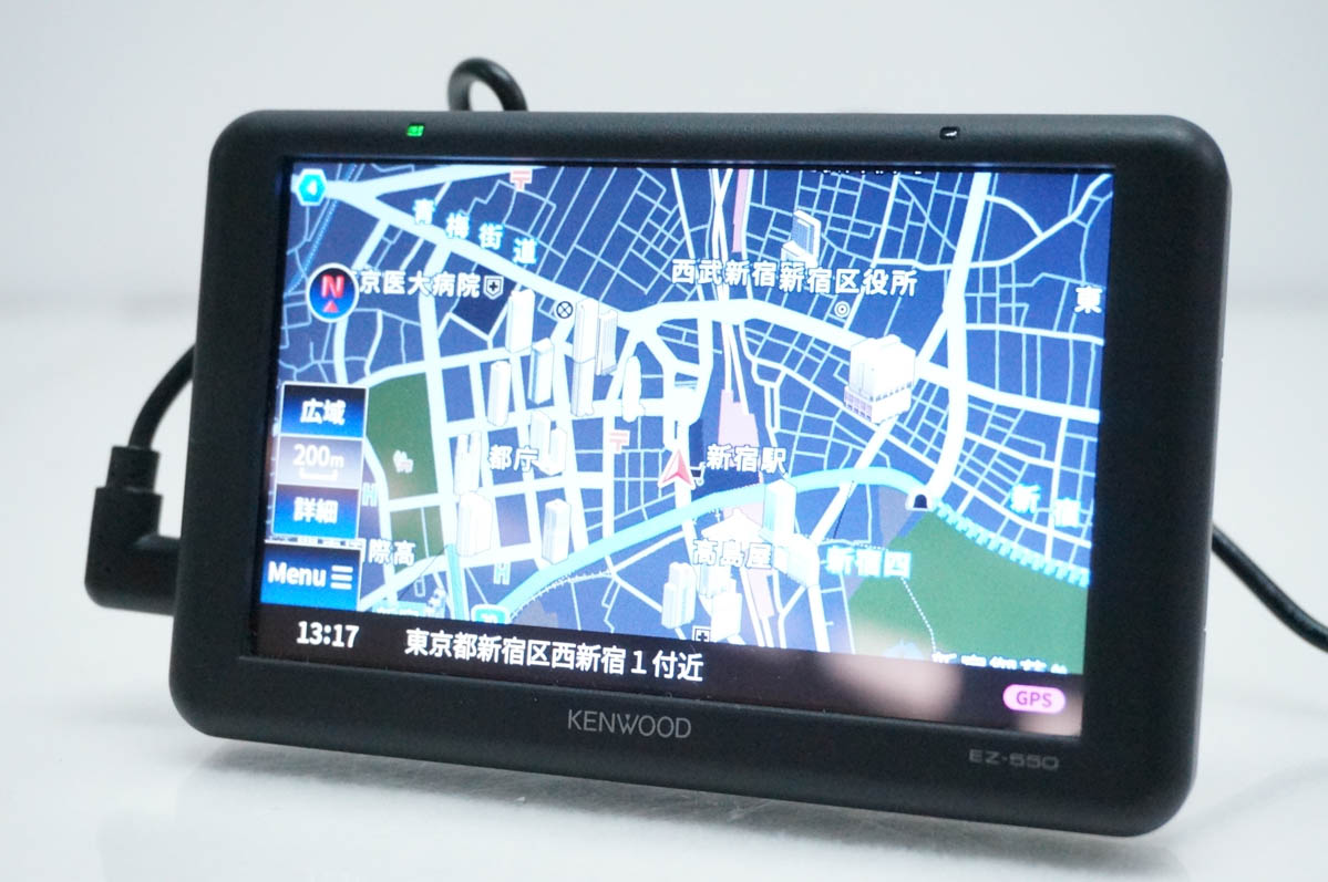 ケンウッド ポータブルナビ EZ-550 ココデス 5v型　中古美品 中古 C KENWOOD ケンウッド ポータブルナビ 5インチ ココデス EZ-550