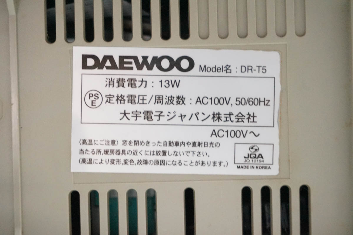 中古 DEWOO大宇 VHS ビデオカセットデ...の詳細画像4
