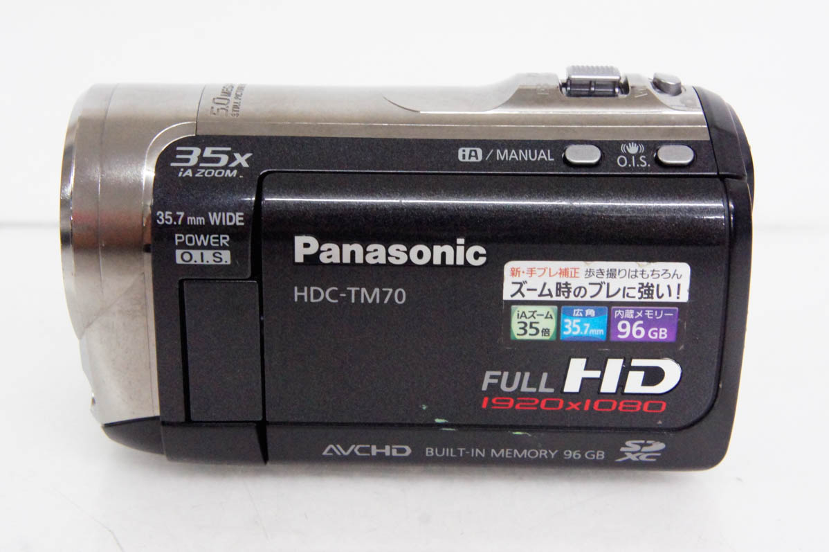 動作品　パナソニック HDC-TM70-K デジタルハイビジョンビデオカメラ Amazon.co.jp: パナソニック デジタルハイビジョンビデオカメラ