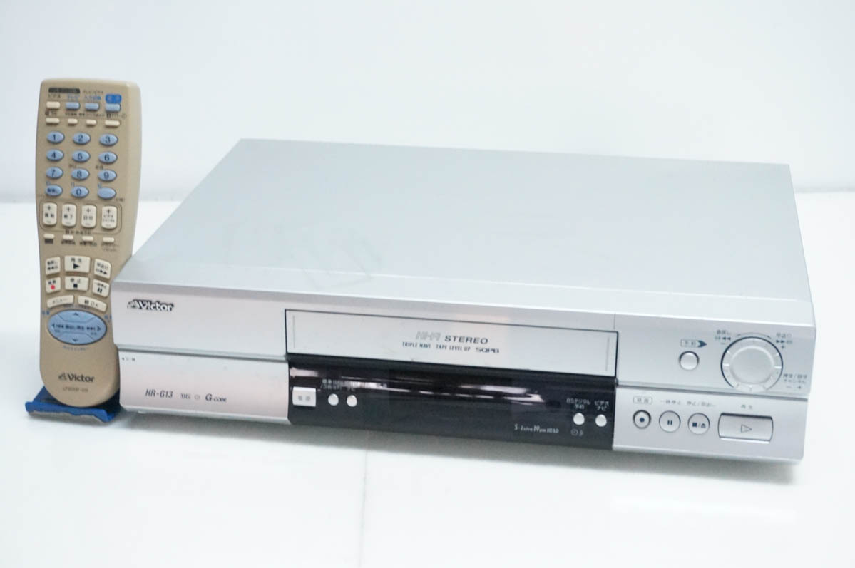 中古 JVC Victorビクター ビデオカセットレコーダー HR-G13 VHSビデオ