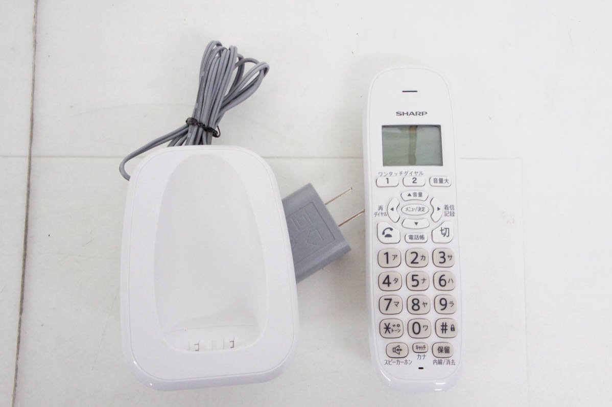 シャープJD-C32 親機と子機　中古 中古 SHARPシャープ 電話機 JD-G32 子機1台付き : エスネットショップ