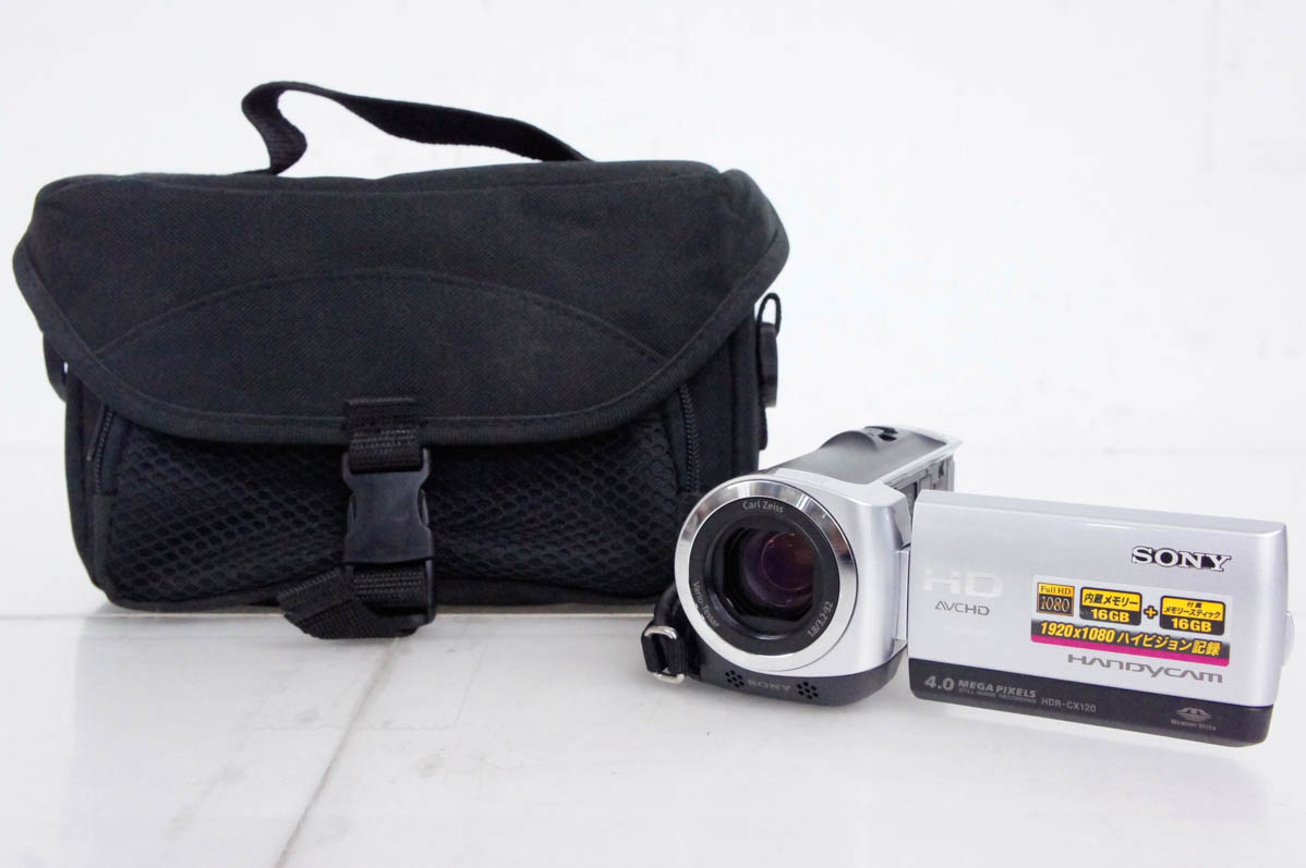 中古 SONYソニー ハンディカムHandycam デジタルHDビデオカメラレコーダー HDR-CX120｜snet-shop