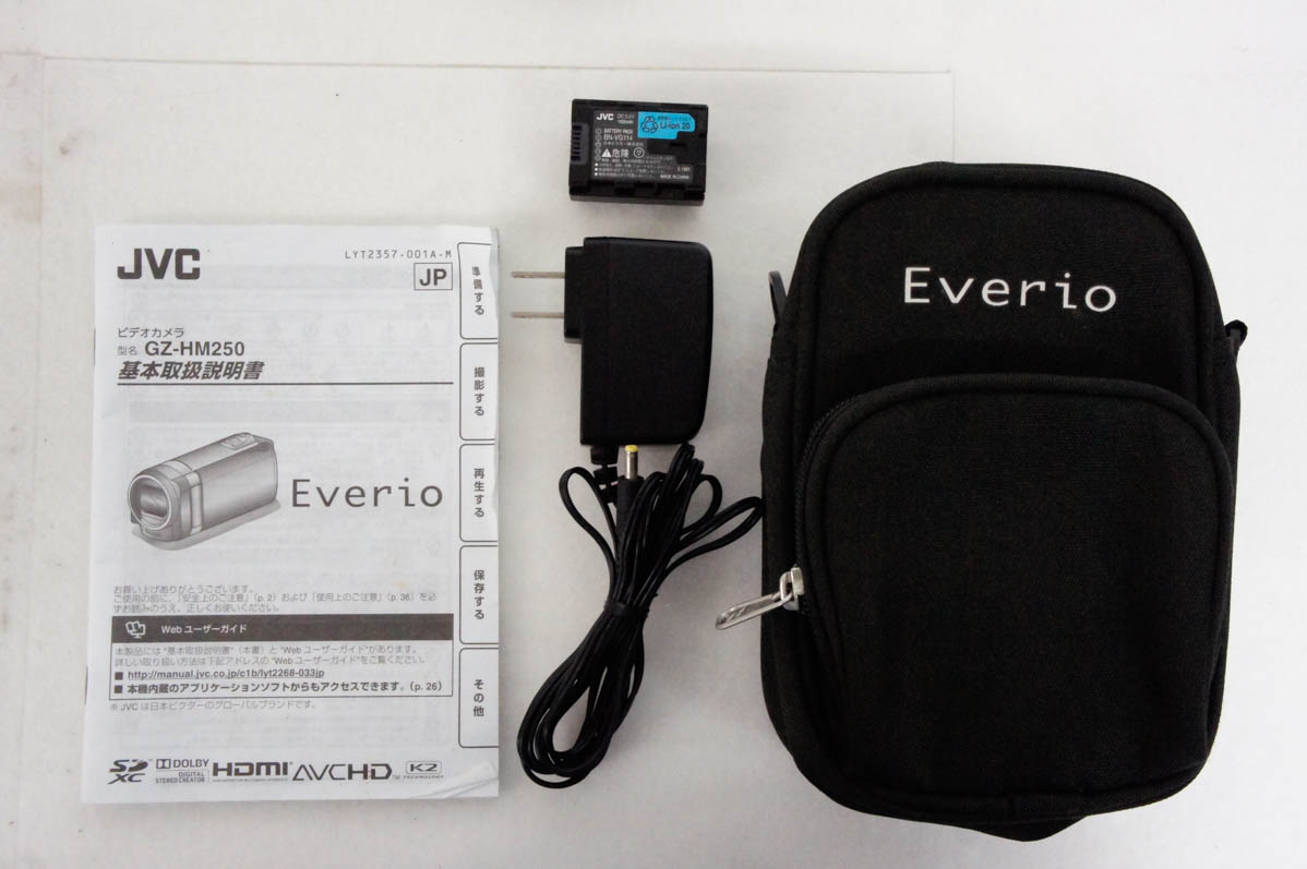 中古 JVC Victorビクター ハイビジョンメモリームービー エブリオEverio GZ-HM250-S ビデオカメラ｜snet-shop｜10