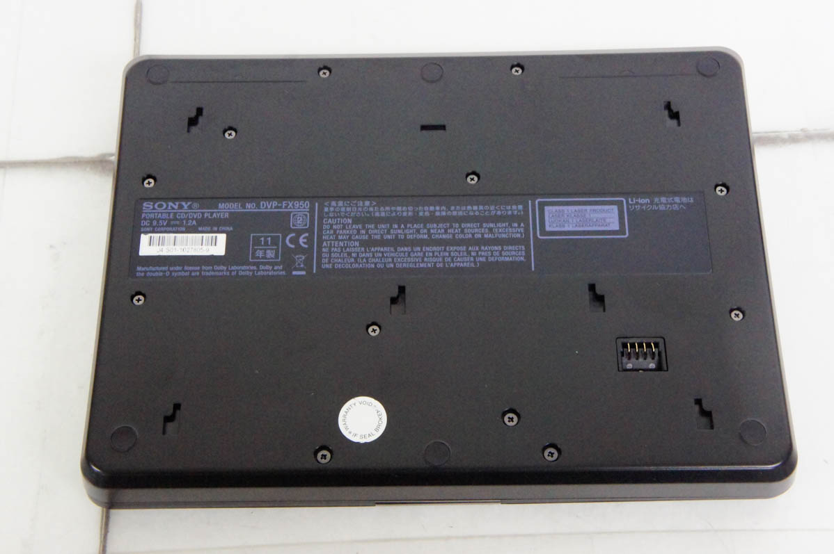 中古 SONYソニー 9V型 ポータブルDVDプレーヤー DVP-FX950 : エス