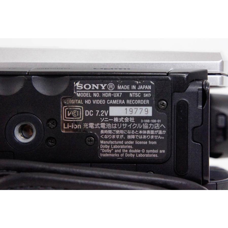 中古 SONYソニー デジタルHDビデオカメラレコーダー HDR-UX7｜snet-shop｜05