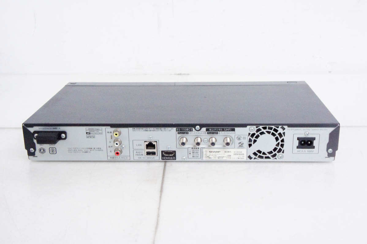 ◇シャープ アクオス ブルーレイディスクレコーダー 1TB BD-W1700◇ Sharp BD-W1700 Blu-Ray Recorder AQUOS 1TB Black Remote