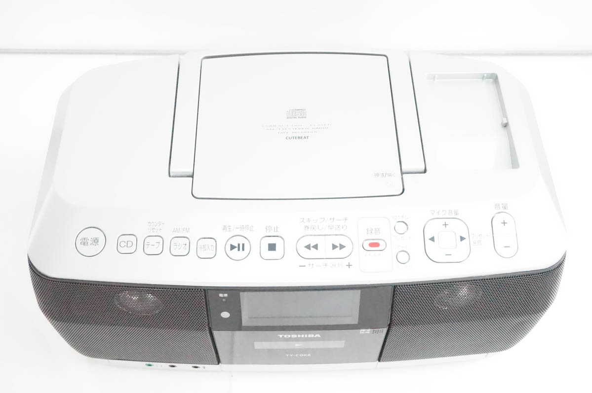 【中古】東芝 ラジカセ TY-CDK8(W) [ホワイト] 中古 東芝 CDラジカセ TY-CDK8 ワイドFM対応 : エスネットショップ