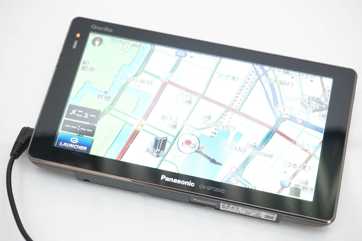Panasonic Gorilla CN-GP720VD 7インチ　美品 中古 Panasonicパナソニック 7V型 SSDポータブルカーナビゲーション