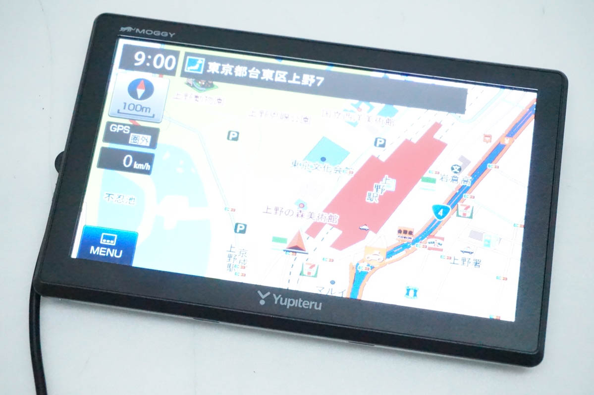 中古 Yupiteruユピテル 7V型 ワンセグ内蔵 ポータブルナビゲーション 