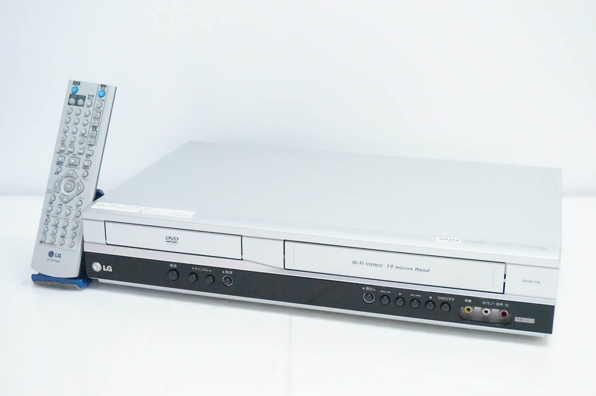 LG ビデオ一体型DVDプレーヤー DVCR-Y70 VHSビデオデッキ 中古 LG DVDプレーヤー/ビデオカセットレコーダー DVDプレーヤー一体型
